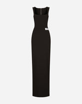KIM DOLCE&amp;GABBANA Long dress in Milano stitch jersey -  | Dolce &amp; Gabbana