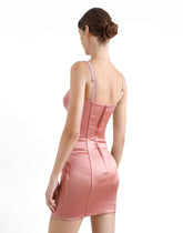Short satin corset dress -  | Dolce &amp; Gabbana