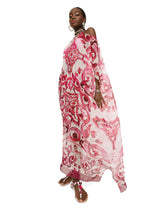 Majolica-print chiffon caftan -  | Dolce & Gabbana