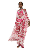 Majolica-print chiffon caftan -  | Dolce & Gabbana