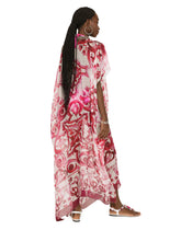 Majolica-print chiffon caftan -  | Dolce & Gabbana