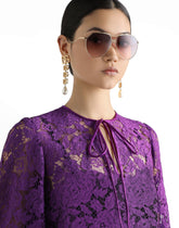Cordonetto lace short dress -  | Dolce &amp; Gabbana