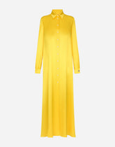 Long-sleeved silk crepe caftan -  | Dolce & Gabbana