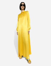 Long-sleeved silk crepe caftan -  | Dolce & Gabbana
