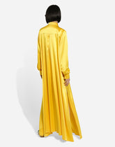 Long-sleeved silk crepe caftan -  | Dolce & Gabbana