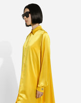 Long-sleeved silk crepe caftan -  | Dolce & Gabbana