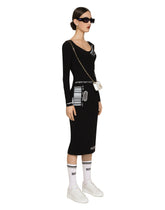 Long-sleeved spandex jersey midi dress DGVIB3 -  | Dolce & Gabbana