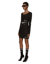 Long-sleeved spandex jersey midi dress DGVIB3 -  | Dolce & Gabbana