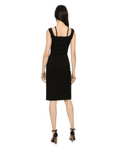 Sleeveless jersey calf-length dress -  | Dolce &amp; Gabbana