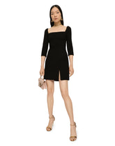 Short double crepe dress -  | Dolce & Gabbana
