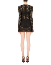 Short floral lace dress -  | Dolce &amp; Gabbana