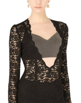 Short floral lace dress -  | Dolce &amp; Gabbana