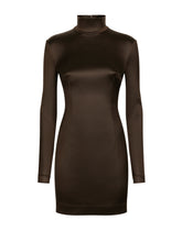 Short silk satin dress -  | Dolce &amp; Gabbana