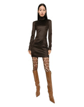 Short silk satin dress -  | Dolce &amp; Gabbana