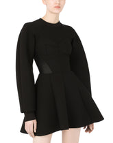 Technical jersey dress with bustier details -  | Dolce &amp; Gabbana