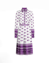 DG logo all-over print twill shirt dress -  | Dolce &amp; Gabbana