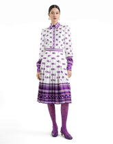 DG logo all-over print twill shirt dress -  | Dolce &amp; Gabbana