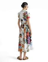 Flower bouquet-print poplin dress -  | Dolce &amp; Gabbana