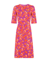 Poppy-print charmeuse midi dress -  | Dolce & Gabbana