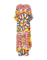 Carretto-print twill caftan -  | Dolce & Gabbana