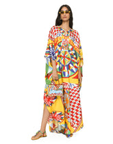 Carretto-print twill caftan -  | Dolce & Gabbana