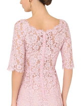 Lace midi dress with ruffle detailing -  | Dolce & Gabbana