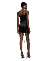 Satin minidress with laces and eyelets -  | Dolce &amp; Gabbana