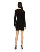 Short jersey dress with ring embellishment -  | Dolce &amp; Gabbana