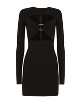 Short jersey dress with ring embellishment -  | Dolce &amp; Gabbana