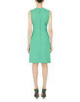 Wool midi fit-and-flare dress -  | Dolce & Gabbana