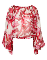 Majolica-print chiffon top -  | Dolce & Gabbana