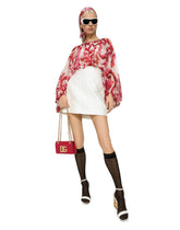 Majolica-print chiffon top -  | Dolce & Gabbana