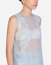 Chifffon top with lace -  | Dolce & Gabbana