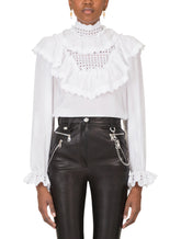 COTTON BLOUSE WITH FLOUNCE DETAILING -  | Dolce & Gabbana