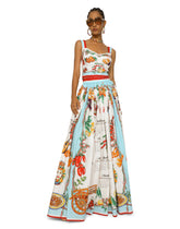 Calendar-print poplin corset -  | Dolce & Gabbana