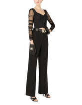 Corset bustier with tulle sleeves -  | Dolce &amp; Gabbana