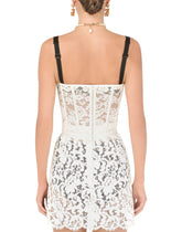 Laminated lace bustier -  | Dolce & Gabbana