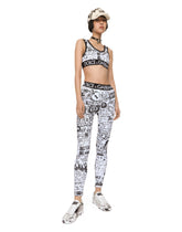 Jersey top with graffiti logo print -  | Dolce & Gabbana