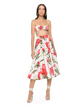 Carnation-print poplin top -  | Dolce &amp; Gabbana