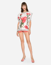 Carnation-print twill blouse -  | Dolce &amp; Gabbana