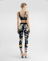 Activewear bra top in floral-print jersey -  | Dolce &amp; Gabbana