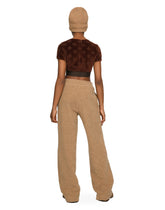 Chenille top with jacquard DG logo -  | Dolce & Gabbana