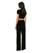 Chenille top with jacquard DG logo -  | Dolce &amp; Gabbana