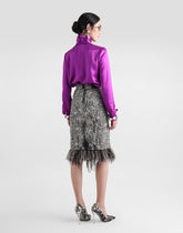 Silk satin sack top with turtle-neck -  | Dolce &amp; Gabbana