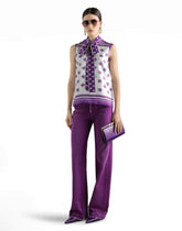 DG logo all-over silk twill top -  | Dolce &amp; Gabbana