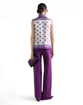 DG logo all-over silk twill top -  | Dolce &amp; Gabbana