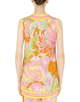 60s-print charmeuse tunic -  | Dolce & Gabbana