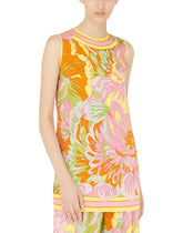 60s-print charmeuse tunic -  | Dolce & Gabbana
