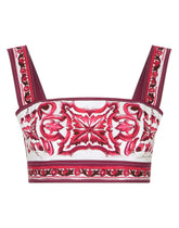 Majolica-print poplin top -  | Dolce & Gabbana