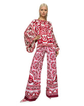 Majolica-print charmeuse blouse -  | Dolce & Gabbana